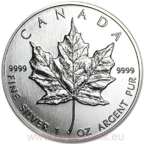 5 Dollars 1990 Kanada BU 1 Oz Ag, Maple Leaf