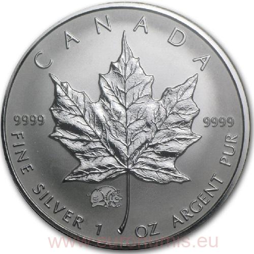 5 Dollars 2007 Kanada BU 1 Oz Ag, Maple Leaf (Pig Privy)