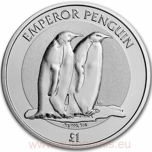 Pound 2023 British Antarctic Territory BU 1 Oz Ag Penguin (Y:3:5)