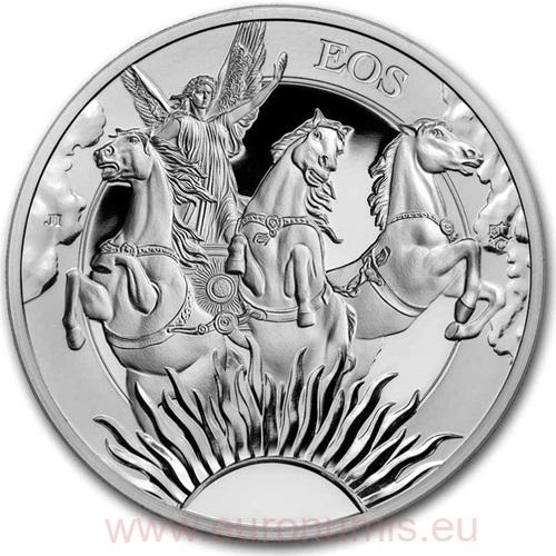 1 Pound 2023 Svätá Helena BU 1 Oz Ag, Goddesses: Eos and the Horses