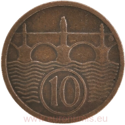 10 Halier 1923 Československo