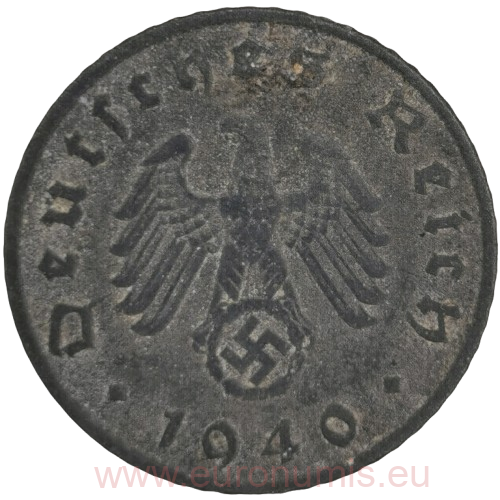 5 Reichspfennig 1940 G Nemecko - Tretia ríša