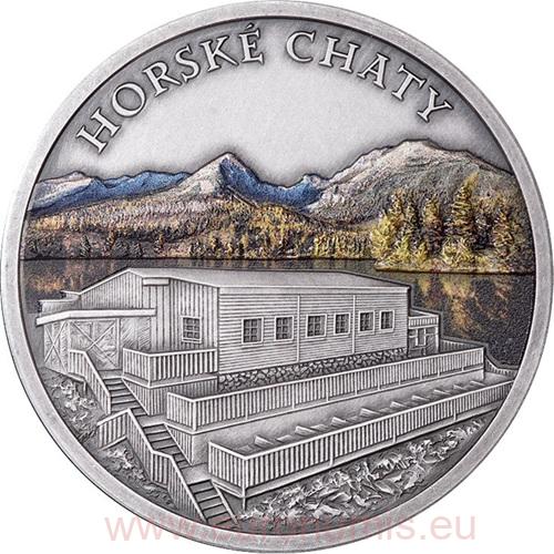 Strieborná medaila, farbená, Vysoké Tatry - Chata pod Soliskom