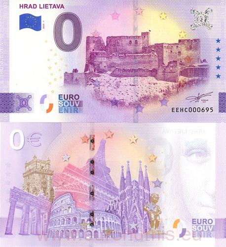 0 euro suvenír 2025/1 Slovensko UNC Hrad Lietava (ND)