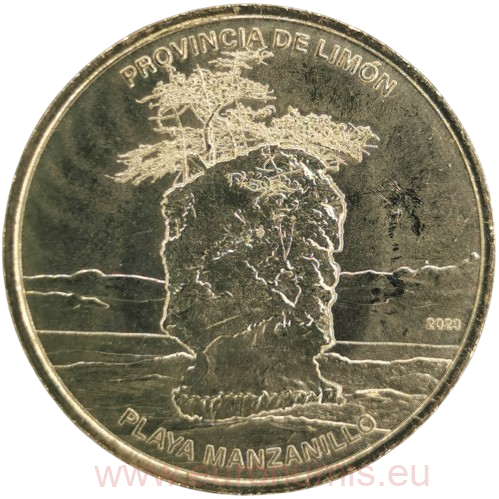 25 Colones 2023 Kostarika UNC, Limón Province