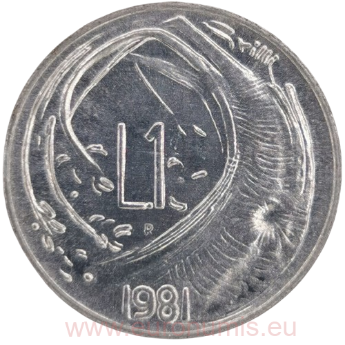 1 lira 1981 San Marino ob.UNC