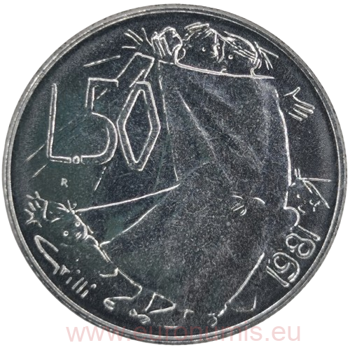 50 lire 1981 San Marino ob.UNC