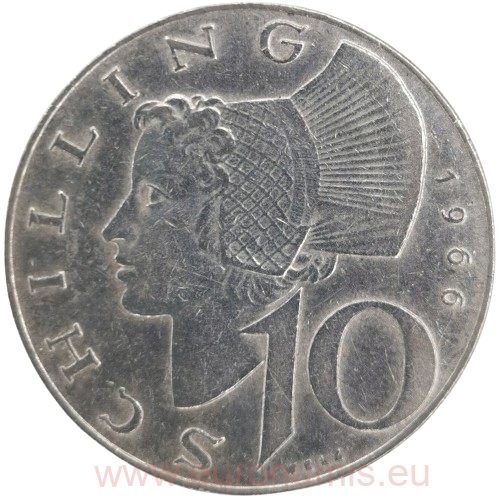 10 Schilling 1966 Rakúsko