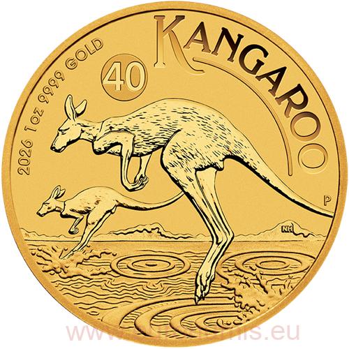 100 Dollars 2026 Australia BU 1 Oz Au Australlian Kangaroo