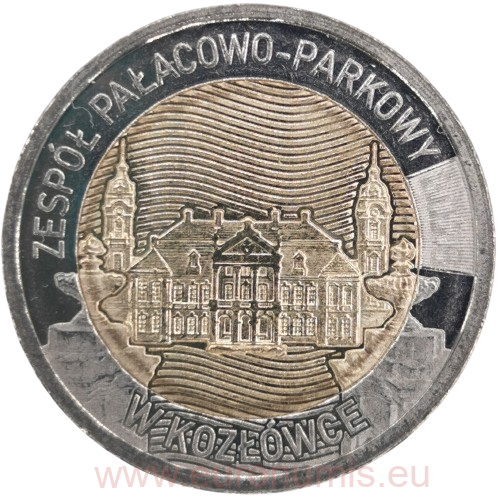 5 Zloty 2026 Polsko UNC, Palace and Park Complex in Kozłówka