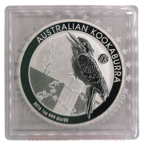 Dollar 2016 Austrália BU 1 Oz Ag, Australian Kookaburra (Fabulous)