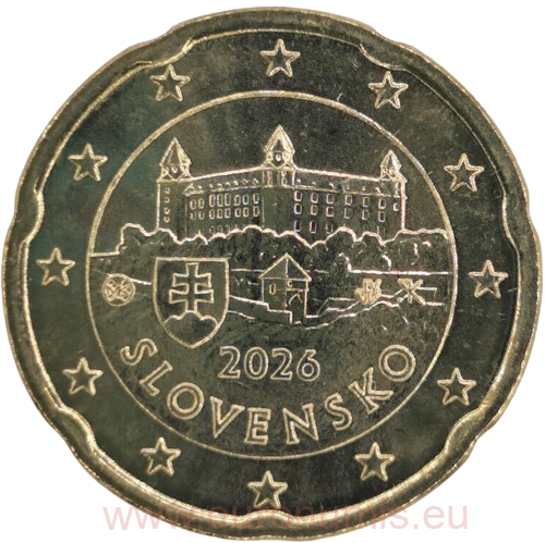 20 cent 2026 Slovensko ob.UNC