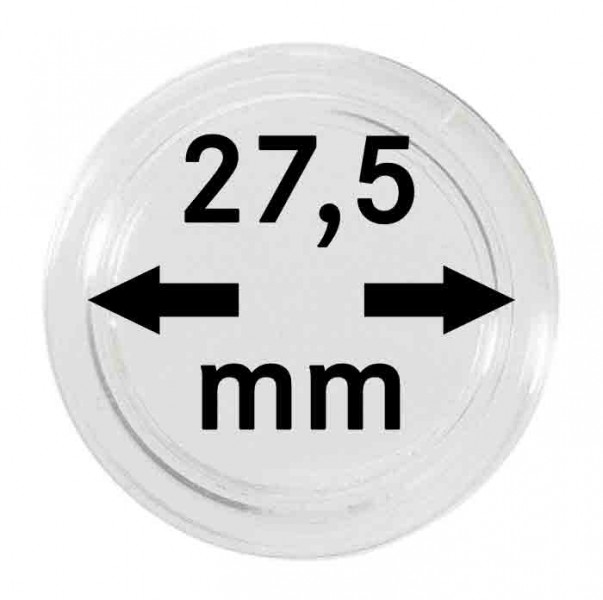 Kapsle na mince, Lindner 27,5 mm/ 10 ks (2250275P)