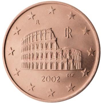 5 cent 2002 Taliansko ob.UNC