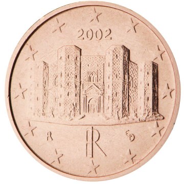 1 cent 2002 Taliansko ob.UNC