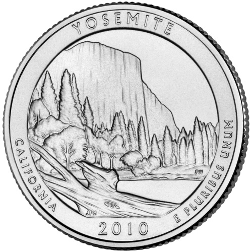 Quarter Dollar 2010 P USA UNC, Yosemite