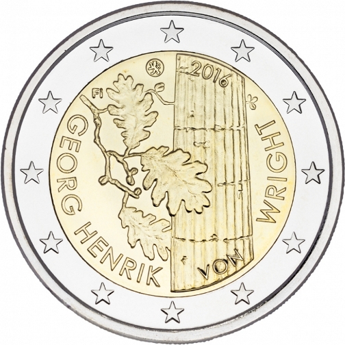 2 euro 2016 Fínsko cc.UNC Georg Henrik von Wright