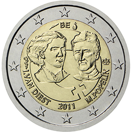 2 euro 2011 Belgicko cc.UNC