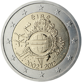 2 euro 2012 Írsko cc.UNC EM