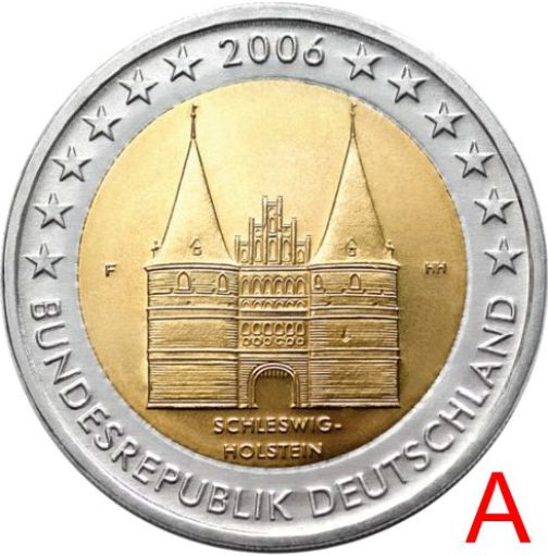 2 euro 2006 Nemecko A cc.UNC Šlezvicko-Holštajnsko
