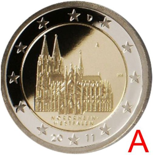 2 euro 2011 A Nemecko cc.UNC, Severné Porýnie-Vestfálsko