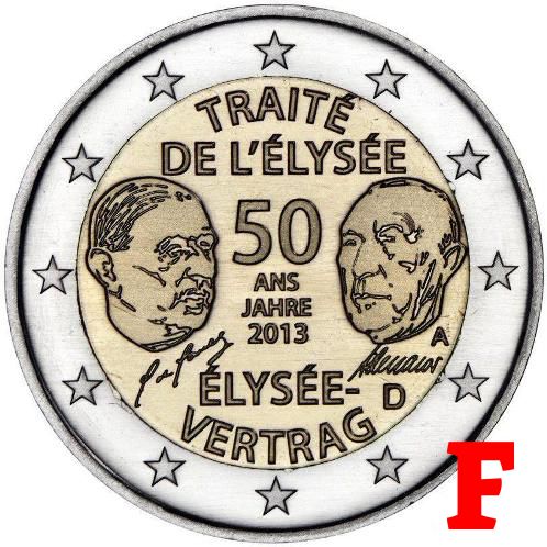 2 euro 2013 F Nemecko cc.UNC, Elizejská zmluva