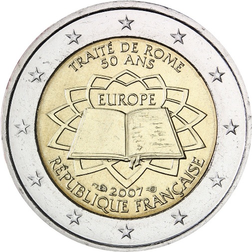 2 euro 2007 Francúzsko ROM cc.UNC