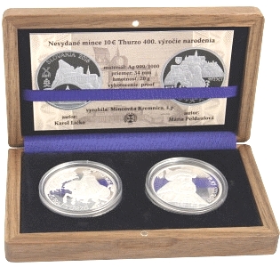 Strieborné medaily, nezrealizované motívy 10 euro Juraj Turzo