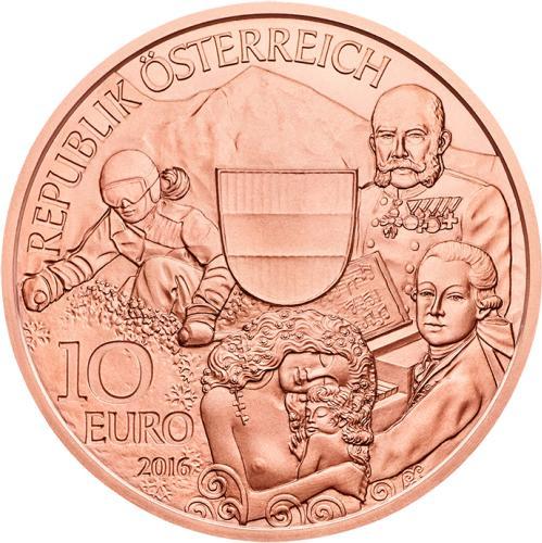 10 euro 2016 Rakúsko UNC Rakúska republika