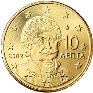 10 CENT 2008 Grécko ob.UNC