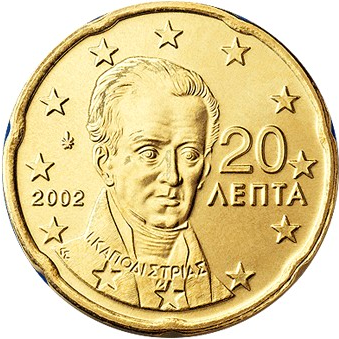 20 CENT 2008 Grécko ob.UNC