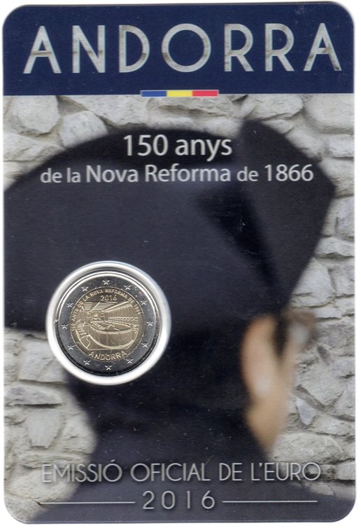 2 euro 2016 Andorra UNC reforma