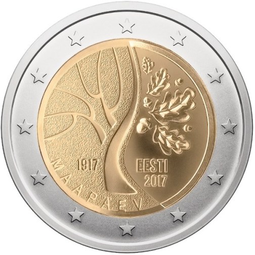 2 euro 2017 Estónsko cc.UNC Nezávislosť