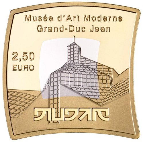 2,50 euro 2016 Luxembursko PROOF "Mudam Luxembourg"