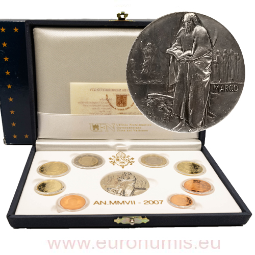 SADA 2007 Vatikán Benedikt XIV. PROOF Ag medaila
