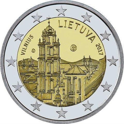 2 euro 2017 Litva cc.UNC Vilnius