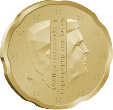 20 cent 2014 Holandsko ob.UNC