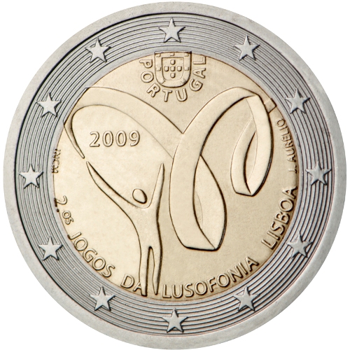 2 euro 2009 Portugalsko cc.UNC Lusofónia