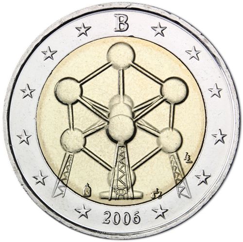 2 euro 2006 Belgicko cc.UNC Atómium