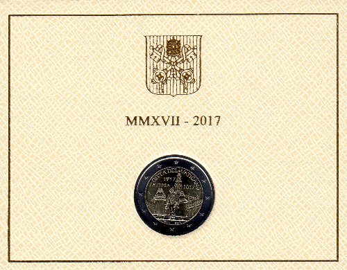 2 euro 2017 Vatikán cc.UNC Fatima
