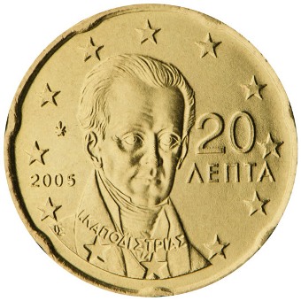 20 cent 2011 Grécko ob. UNC