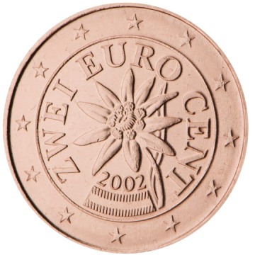 2 cent 2007 Rakúsko ob.UNC