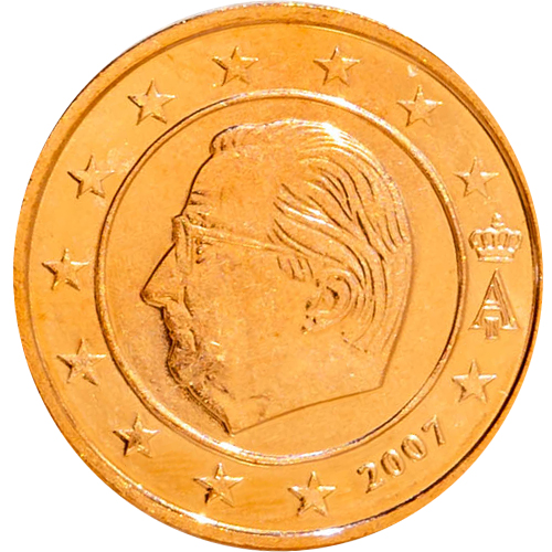 2 cent Belgicko 2007 ob.UNC