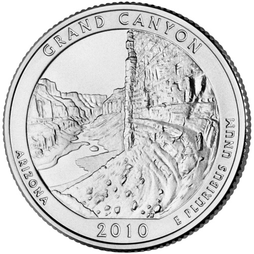 Quarter Dollar 2010 P USA UNC, Grand Canyon