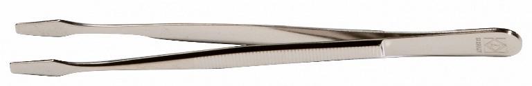 Pinzeta na známky 32 de-luxe, 12 cm, rovná, lopatková, s obalom (PI32) IN