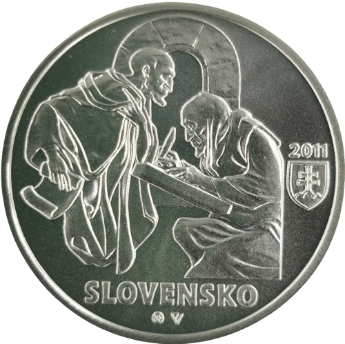 10 euro 2011 Slovensko BK, Zoborské listiny