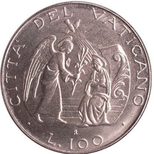 100 Lira 1987 Vatikán ob.UNC Jan Pavol II.