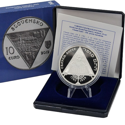 10 euro 2012 Slovensko PROOF, Chatam Sofer