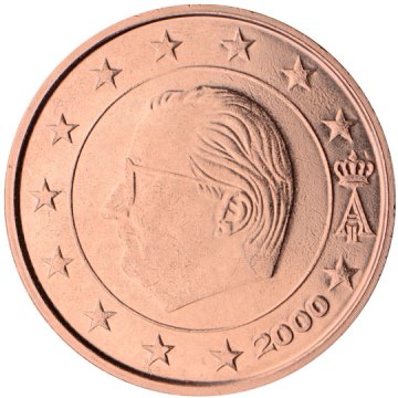 2 cent 2000 Belgicko ob.UNC