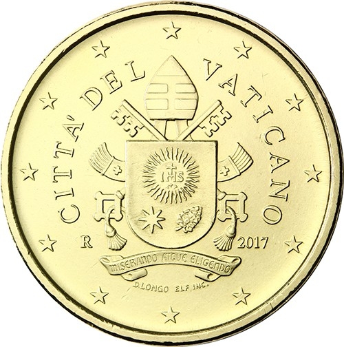 50 cent 2018 Vatikán ob.UNC